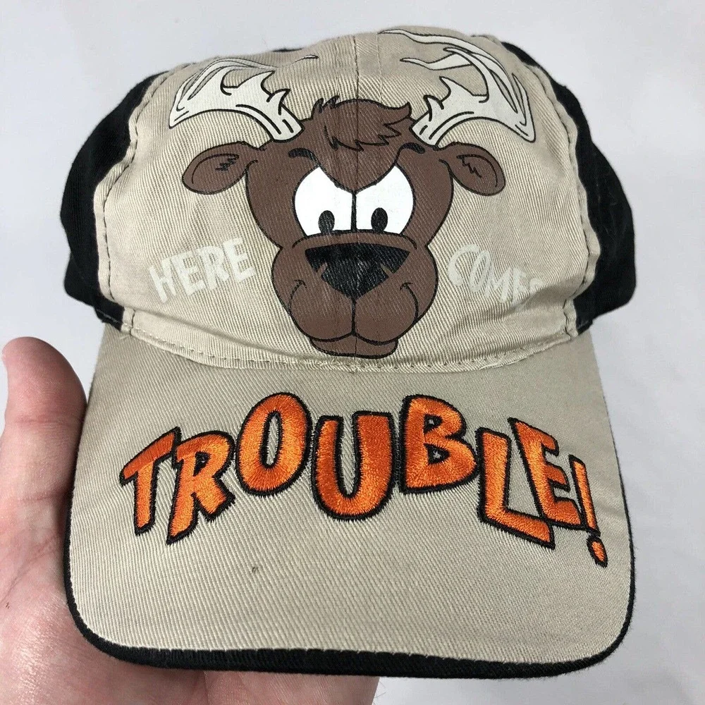 Here Comes Trouble Toddler Hat Cap Snapback Adjustable One Size Fits Most OSFM